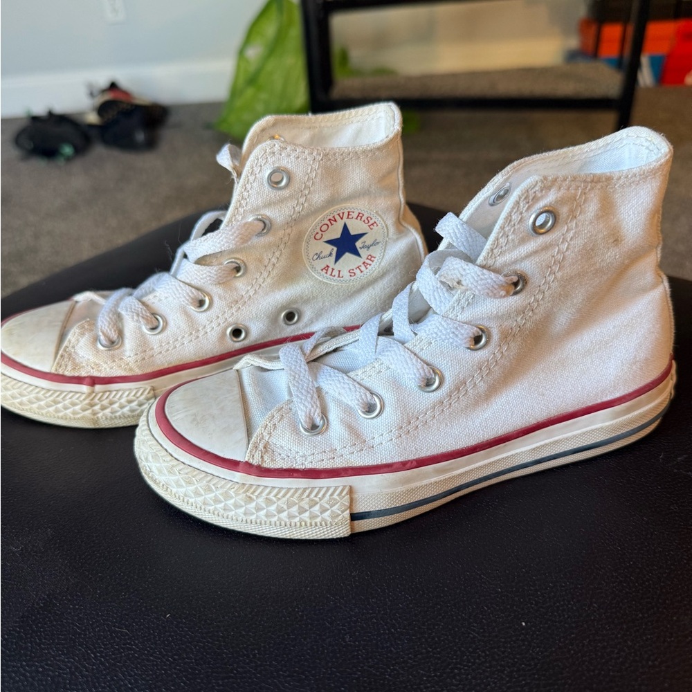 Kids Converse White Chuck Taylor All Star High-Tops Size 12